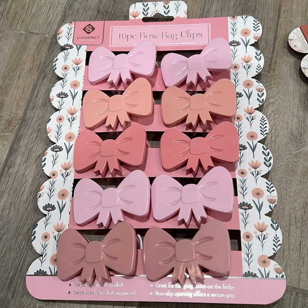 🎀 10pc BOW 🎀 BAG CLIPS 🎀